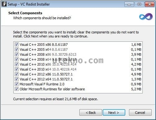 Visual C++ Redist installer