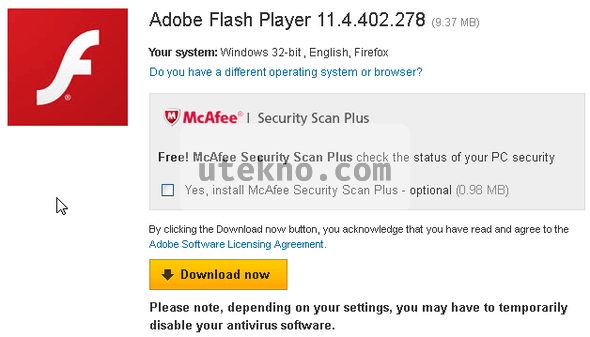 download adobe flash player 9.0 for windows