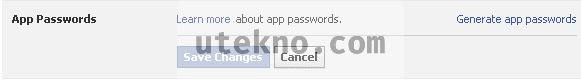 Facebook Security Settings App Passwords