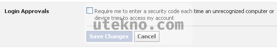 Facebook Security Settings Login Approvals