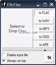 FlicFlac audio conversion progress