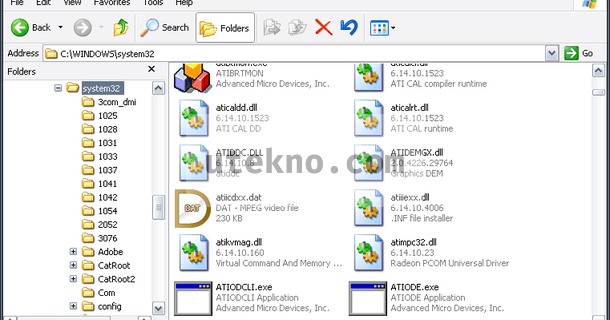 Windows Explorer system32
