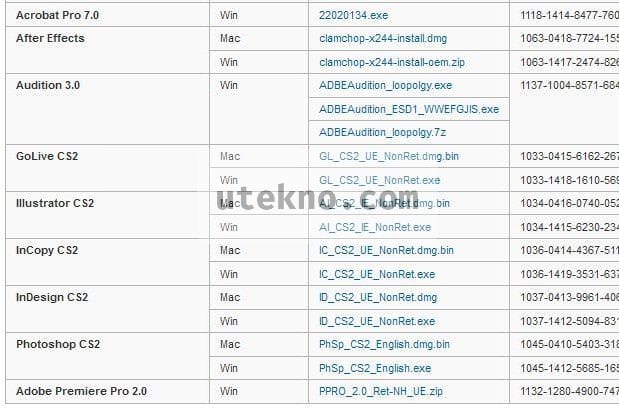 adobe-creative-suite-2-product-list-download
