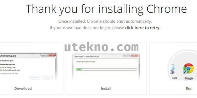 thank you for installing chrome