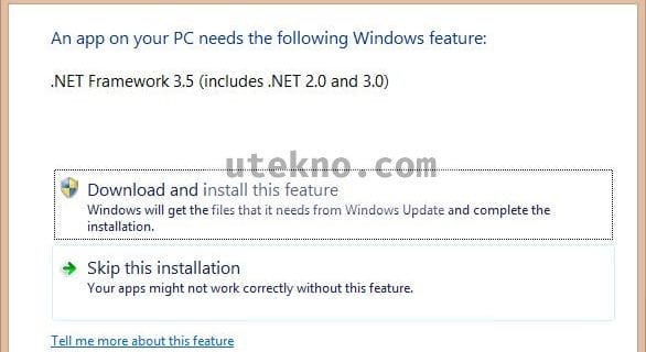 windows download and install this feature
