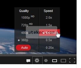 youtube video speed setting