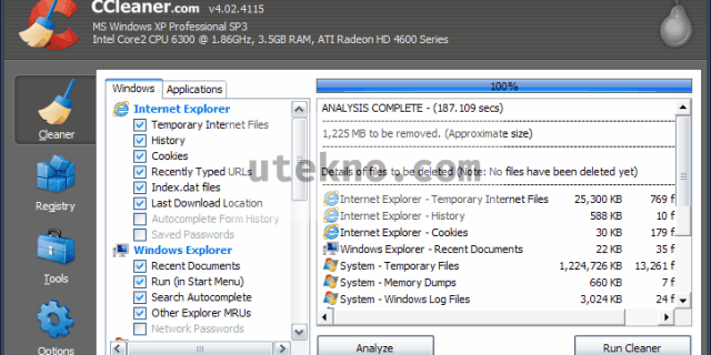 ccleaner cleaner analyze