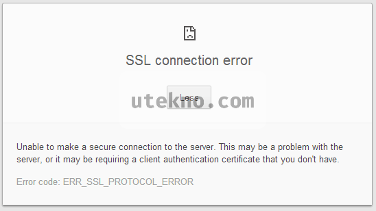google-chrome-ssl-connection-error