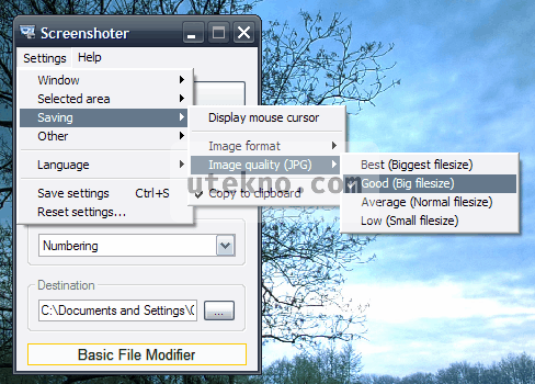 screenshoter-jpg-options