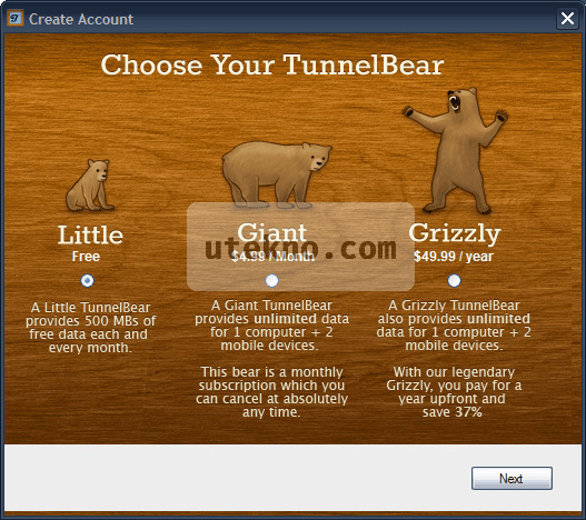 tunnelbear-choose-your-tunnelbear