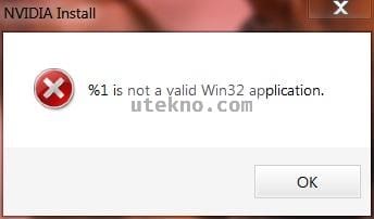nvidia-is-not-a-valid-win32-application-error