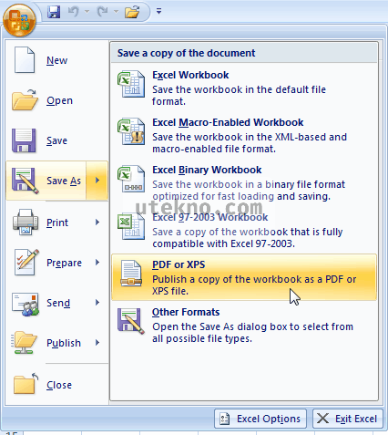 Menambahkan kemampuan menyimpan PDF dan XPS di Microsoft Office 2007 •  utekno