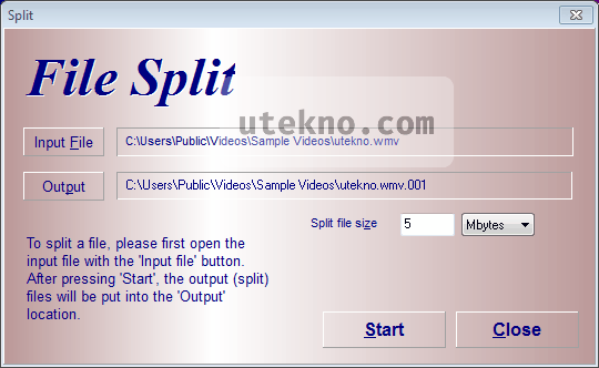 hjsplit-file-split