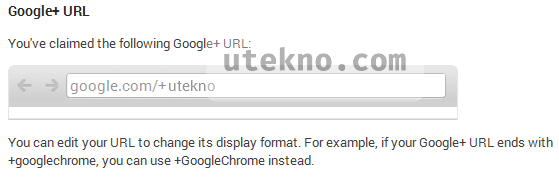 utekno-google-plus-custom-url