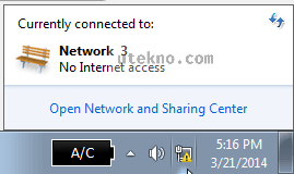 windows 7 no internet access