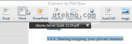 able2extract professional 8 convert to file type
