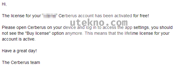 cerberus-lifetime-license-email