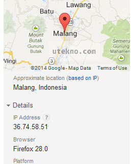 google your recent activity map