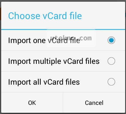 android-choose-vcard-file