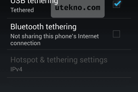 android usb tethering