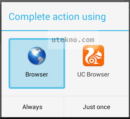 android-complete-action-using