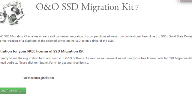 oo ssd migration kit request free license