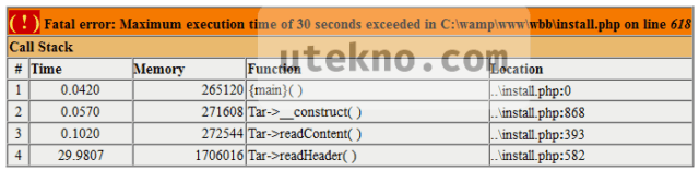 php-fatal-error-maximum-execution-time-30-seconds-exceeded