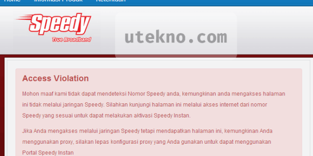 telkom speedy access violation