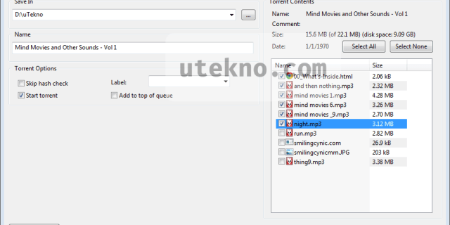 utorrent add new torrent