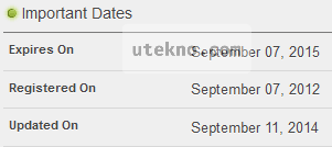 who is domain important dates