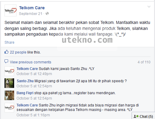 facebook-telkom-care