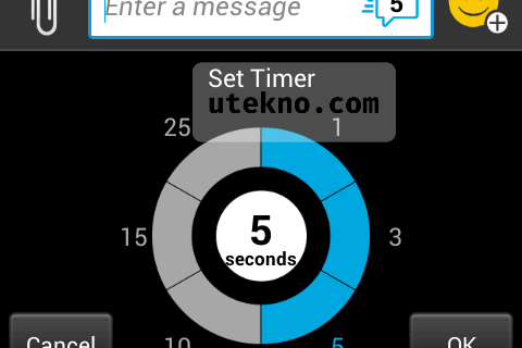 android bbm set timer