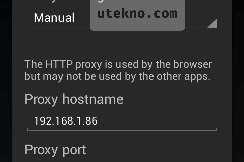 android wlan proxy settings