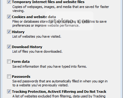internet explorer 11 delete browsing history