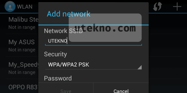 android wlan add network