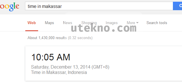 google current time in makassar