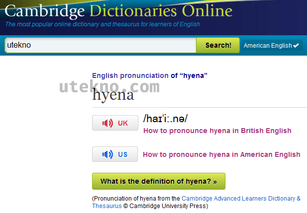 cambridge-online-dictionaries-pronunciation-hyena