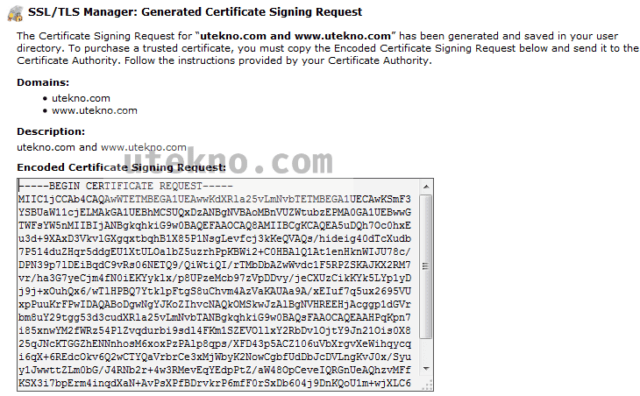 cpanel-generated-certificate-signing-request