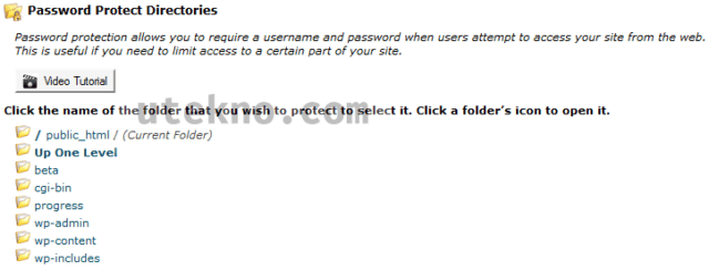 cpanel-password-protect-directories