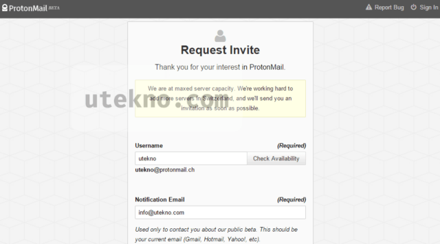 protonmail-request-invite