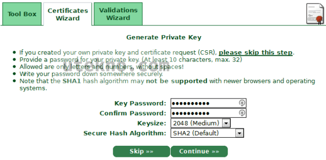 startssl-generate-private-key