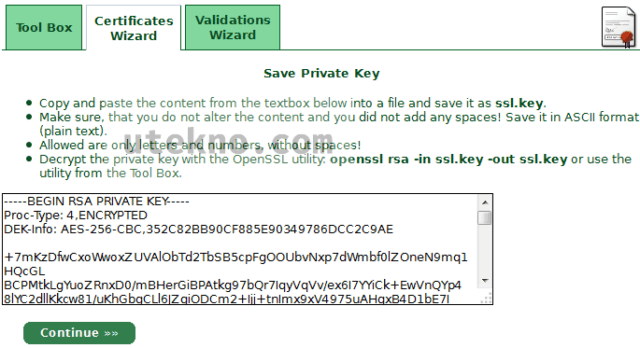 startssl-save-private-key