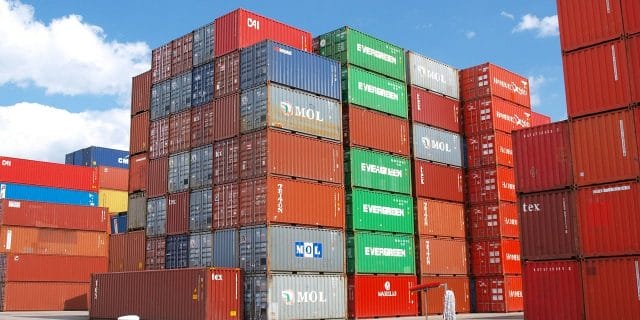 container cargo freight harbor
