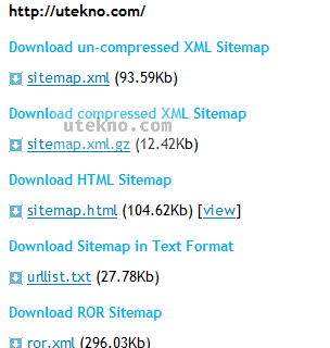 xml sitemaps download