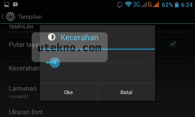 Mengatur Brightness Android • Utekno