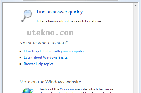 windows help and support