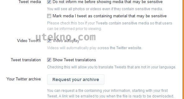 twitter settings account video autoplay