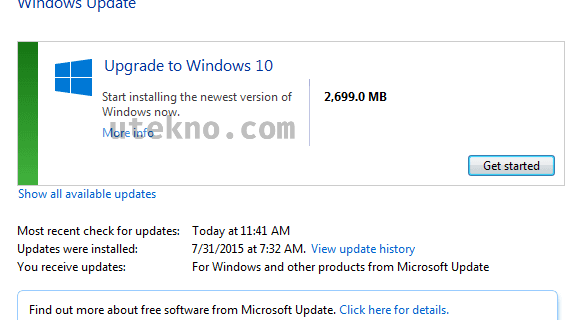 windows 7 upgrade to windows 10