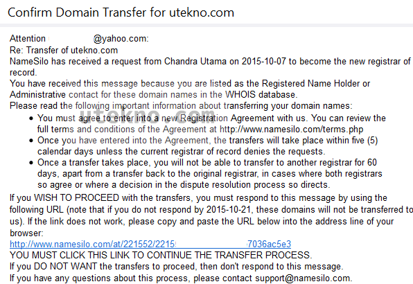 namesilo-transfer-approval-email