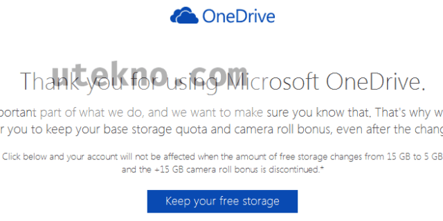 onedrive keep your free storage